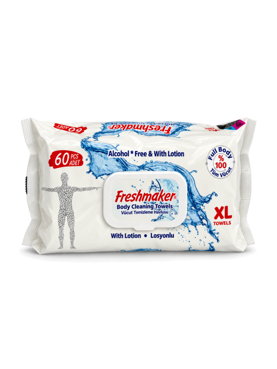 Freshmaker XL Feuchttücher zur Körperreinigung 60 Stück