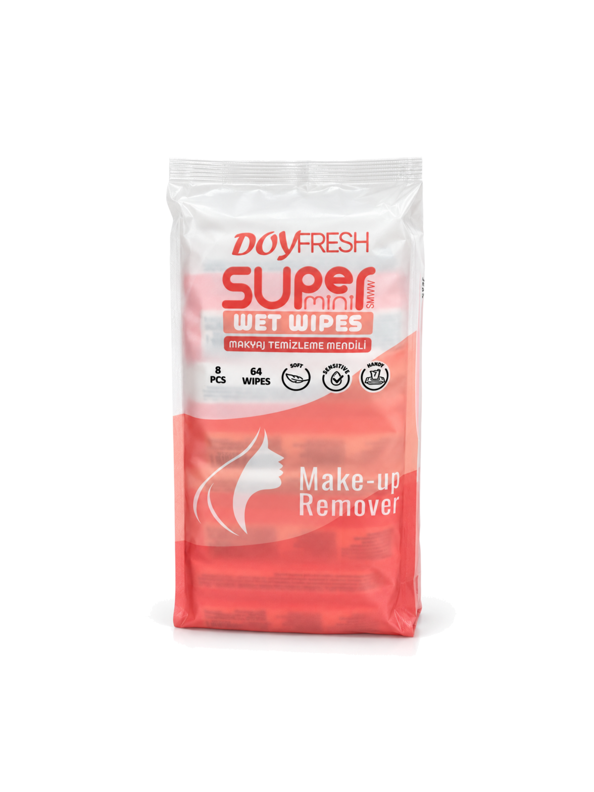 Doyfresh Super Mini Make-up Remover feuchte Abschminktücher 8 × 8 Stück