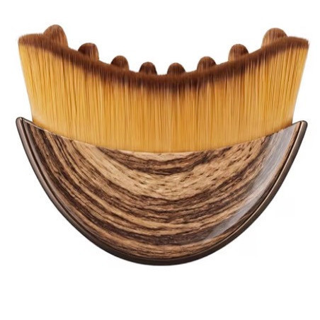 Fächerpinsel für Nägel mit Holzgriff