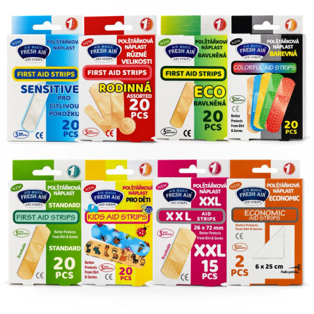 FRESH AIR Aid Strips Wundpflaster mit Wundkissen