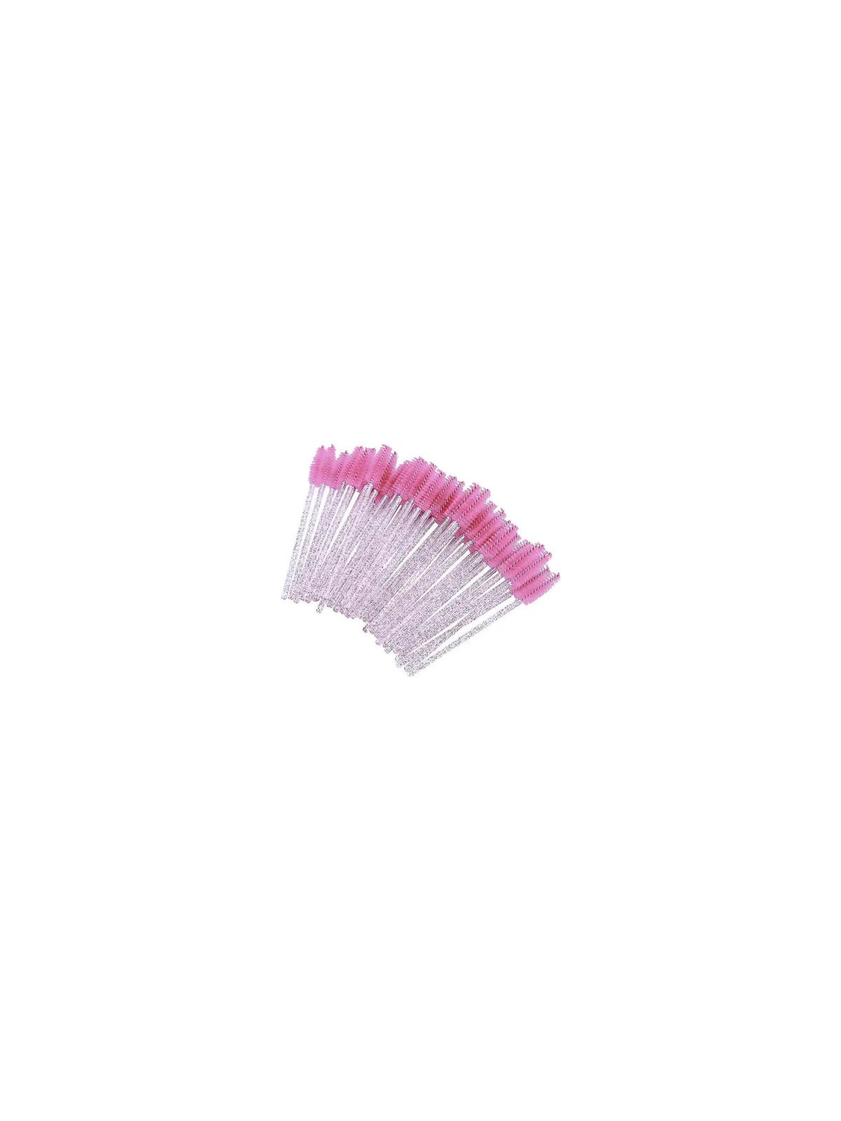 Wimpernbürstchen – Pink Glitzer, 50 Stk. | JagaShop