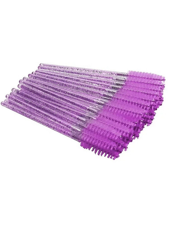 Wimpernbürstchen – Pink Glitzer, 50 Stk. | JagaShop