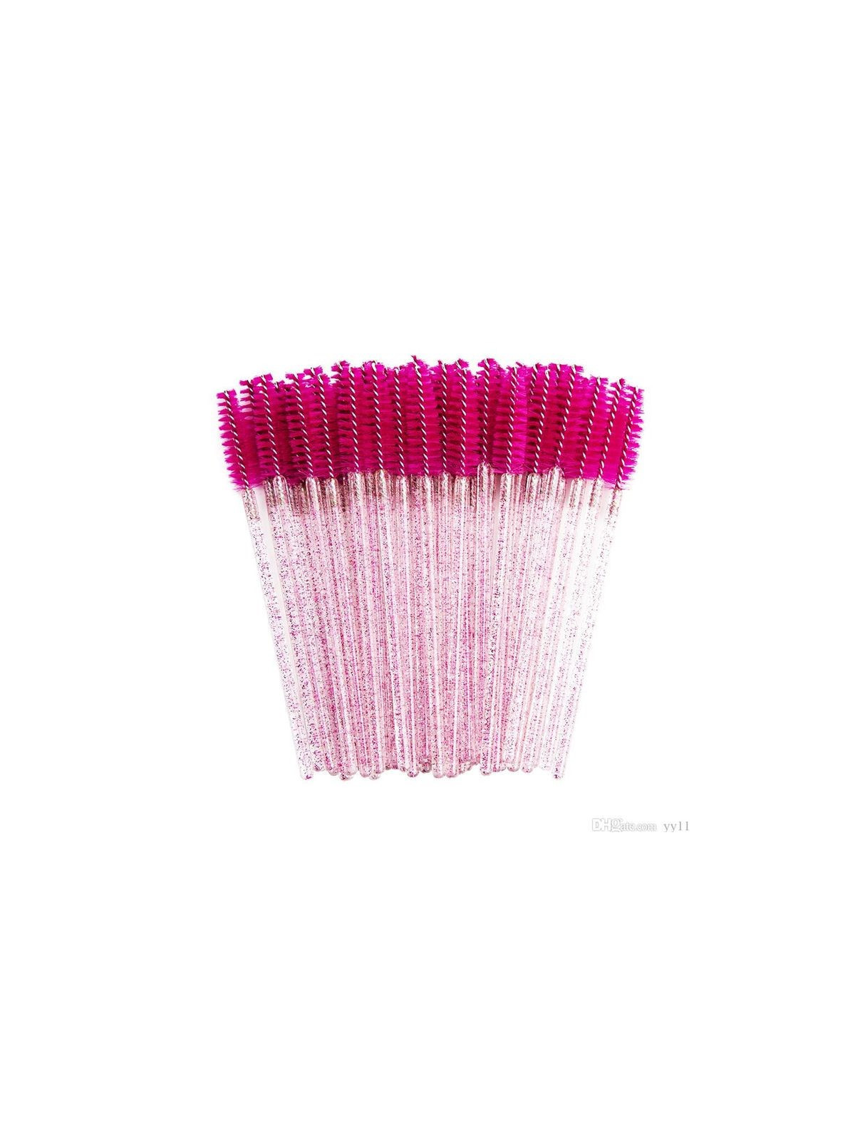 Wimpernbürstchen – Pink Glitzer, 50 Stk. | JagaShop