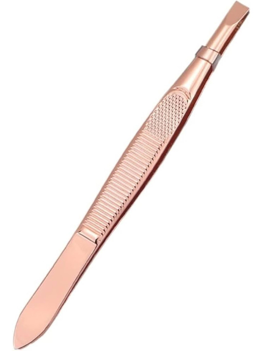 Augenbrauenpinzette – Roségold, schräg | JagaShop
