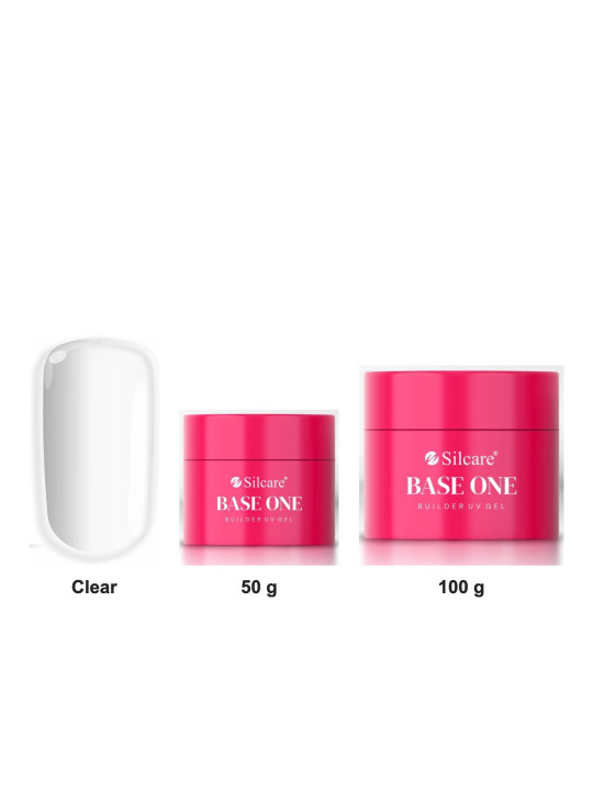 Silcare Base One Clear Aufbaugel UV transparent 50 und 100 g | JagaShop