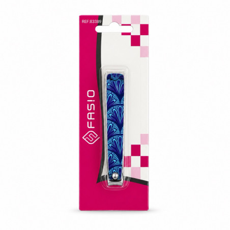 FASIO Nagelknipser 8 cm – blaues Muster
