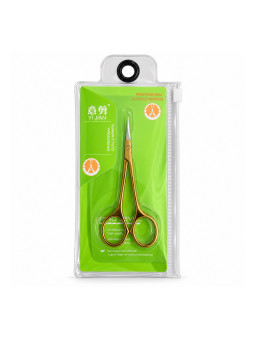 Professional cuticle scissors YI JIAN Pro Level – zlatá úprava, zahnuté ostrie