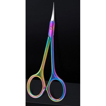 Professional cuticle scissors Personal care + – dúhová úprava, zahnuté ostrie